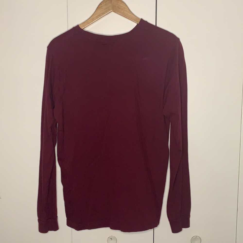 Maroon “blessed” long sleeve T - Picture 2 of 4